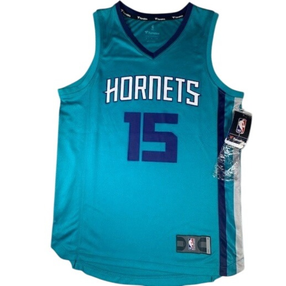 Fanatics Jersey Mens S Kemba Walker Charlotte Hornets NBA Teal Basketball 15
